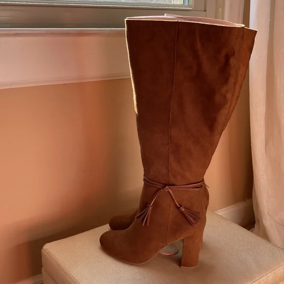 LC Lauren Conrad Rootbeer Women's Knee-High Boots *Wide Calf* - Picture 3 of 6